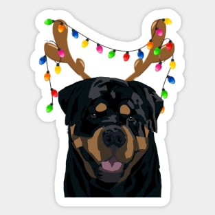 Rottweiler Christmas Sticker